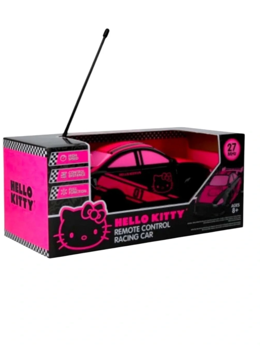 Sanrio Hello Kitty RC Racing Car Pink Black Remote Control Toy Vehicle New K